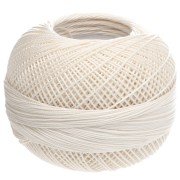 Fil de coton Lizbeth taille 20 - Cream n°610 x192m