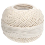 Fil de coton Lizbeth taille 20 - Cream n°610 x192m