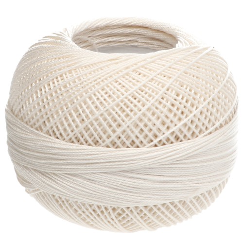 Fil de coton Lizbeth taille 20 - Cream n°610 x192m