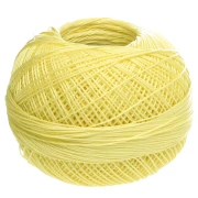 Fil de coton Lizbeth taille 20 - Light Lemon n°614 x192m
