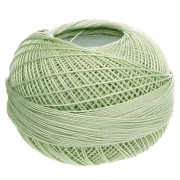 Fil de coton Lizbeth taille 20 - Pistachio Light Green n°681 x192m