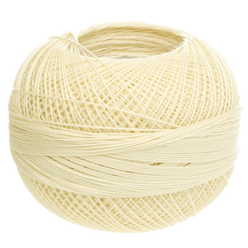 Fil de coton Lizbeth taille 40 - Golden Light Yellow n°612 x274m