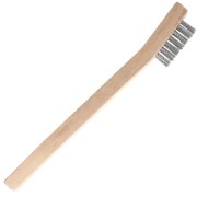 Brosse métallique acier 36 mm - 3 rangs - poils longs durs x1