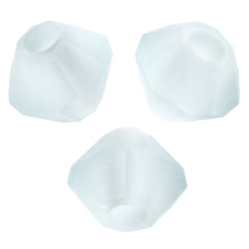 Perles toupies Preciosa - Rondelle Bead 3 mm - Silver Aquamarine Matt x30