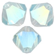 Perles toupies Preciosa - Rondelle Bead 5 mm - Silver Aquamarine AB 2X x12