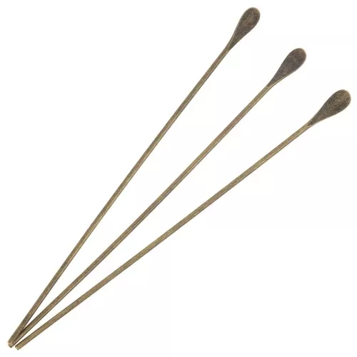 Clous têtes gouttes 51x0.7 mm bronze x10