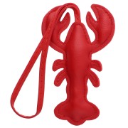 Pendentif homard 10.5x6 cm pour bijou de sac - PU - Rouge x1