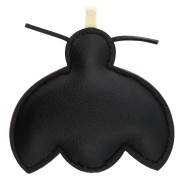 Pendentif coccinelle 6.5x7.5 cm pour bijou de sac - PU - Rouge - Noir x1