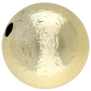 Perle ronde 20 mm effet froissé en acrylique métallisée CCB - Doré x1