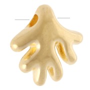 Perle corail 9 mm -  Doré à l'or fin x1|raw }}