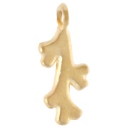 Breloque corail 16x7 mm -  Doré à l'or fin x1|raw }}