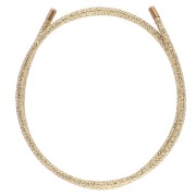 Cordon magnétique pour bracelet et collier - Acier inox 316 Doré - Doré x1