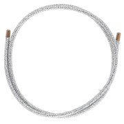 Cordon magnétique pour bracelet et collier - Acier inox 316 Doré - Argenté x1