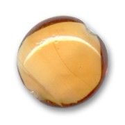 Perles bombées intérieur blanc 18 mm Topaz x4|raw }}