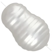 Perle baroque irrégulière 15x10 mm imitation perle d'eau douce - Blanc nacré x1
