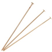 Clous tête plate 32x0.6 mm - Plaqué or 3 microns x6|raw }}