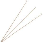 Clous tête plate 63x0.6 mm - Plaqué or 3 microns x6|raw }}