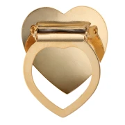 Clip pour foulard coeur bombé 30 mm - Doré à l'or fin x1