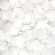 Miyuki Tila Beads 5x5x1.9 mm TL-0402 - White paquet de 100g