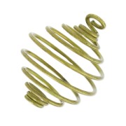 Cage à perle pendentif 18 mm bronze x1