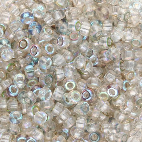 Rocaille Miyuki 8/0 55026 - Crystal Green Rainbow x8g