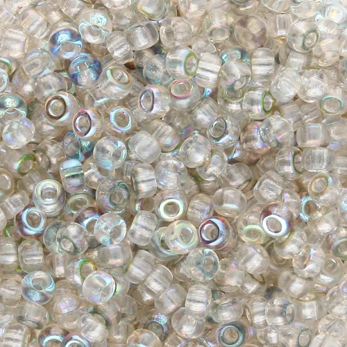 Rocaille Miyuki 8/0 55026 - Crystal Green Rainbow x8g