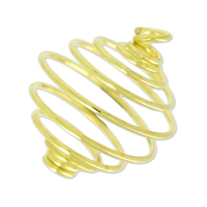 Cage à perle pendentif 18 mm doré x1