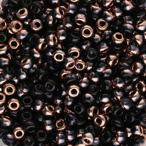 Rocaille Miyuki 8/0 55034 - Black Capri Gold x8g