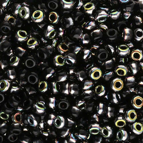 Rocaille Miyuki 8/0 55038 - Black Vitrail x8g