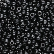 Rocaille Miyuki 8/0 55096 - Black Vacuum Hematite Full x8g