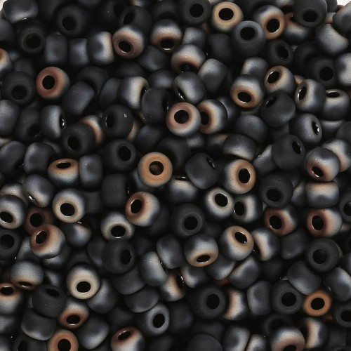 Rocaille Miyuki 8/0 4561 - Black Valentinite Mat x8g