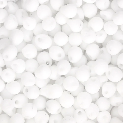 Mini-gouttes Miyuki 3.4 mm DP402F - Opaque White Mat x8g