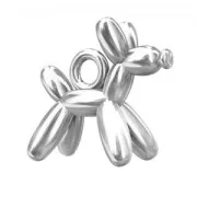 Breloque chien ballon 10 mm en Argent 925  x1