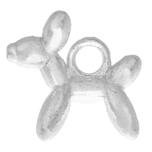 Breloque chien ballon 9.75 mm - Argent 925 x1