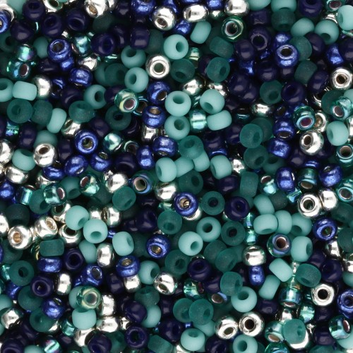 Mix de rocailles Miyuki 11/0 - Emerald Enchanted x8g
