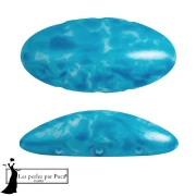 Athos 3D 3 trous® par Puca® 20x10 mm - Mishmash Turquoise x1