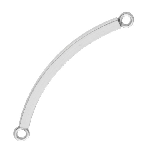 Intercalaire demi bracelet fil carré 40x2.4 mm 2 anneaux - Argent 925 x1