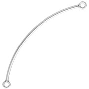 Intercalaire demi bracelet fil rond 56.5x1.5 mm 2 anneaux - Argent 925 x1