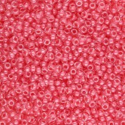 Rocaille Miyuki 15/0 204 - Coral Lined Crystal x8g