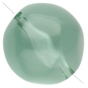 Vert Mousse - Perles rondes irrégulières facettées 12 mm résine transparente - Vert mousse x4 Perles rondes irrégulières facettées 12 mm résine transparente - Vert mousse x4