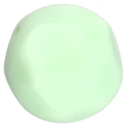 Perles rondes irrégulières facettées 14 mm en résine opaque - Vert pastel x1