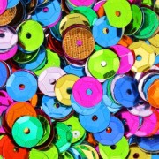 Assortiment de sequins  cups 6 mm Multicolore Métallisé x10g|raw }}
