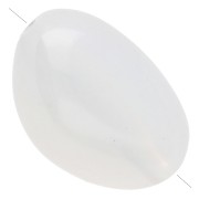 Perles nuggets irréguliers 13.5x9 mm en résine transparente - White opal x8