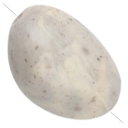 Perles nuggets irréguliers 13.5x9 mm en résine opaque - Lin marbré pailleté x8