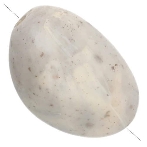Perles nuggets irréguliers 13.5x9 mm en résine opaque - Lin marbré pailleté x8