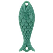 Vert Turquoise - Intercalaire poisson 27x9 mm en résine - Vert turquoise x1 Intercalaire poisson 27x9 mm en résine - Vert turquoise x1