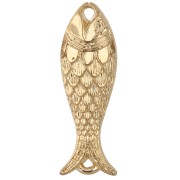 Doré - Intercalaire poisson 27x9 mm en résine - Doré x1 Intercalaire poisson 27x9 mm en résine - Doré x1