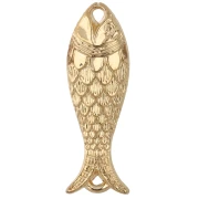 Intercalaire poisson 27x9 mm en résine - Doré x1