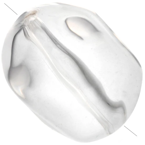 Perle irrégulière 25x20 mm en résine transparente - Crystal x1