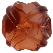 Perles rondelles travaillés 18 mm en résine transparente - Topaz x1